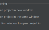 phpstorm 设置新开项目 本窗口打开,新开项目新窗口打开