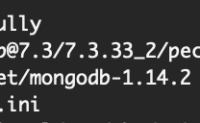 mac简单操作安装php mongodb扩展